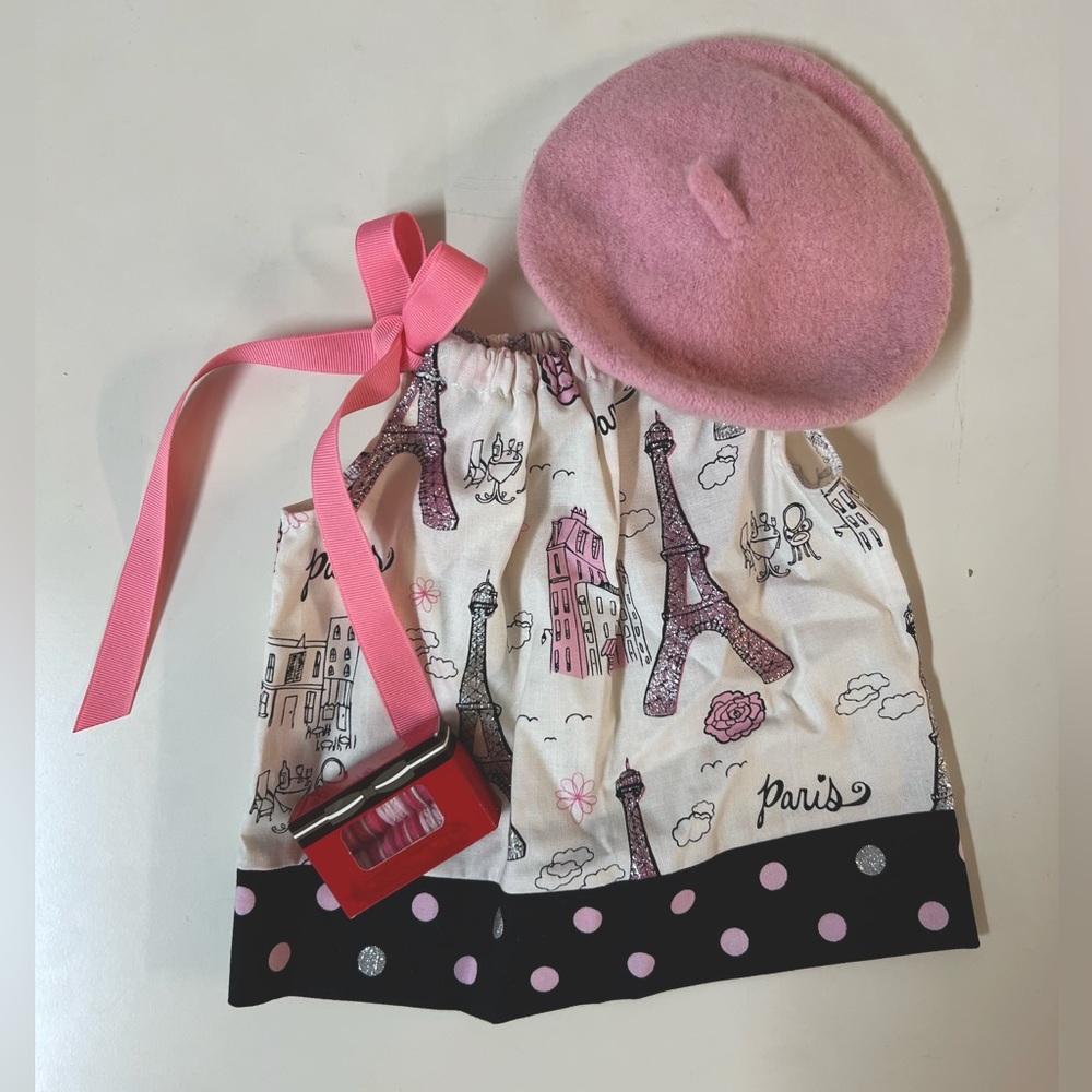 Paris / French 18” Doll Dress and Accessories